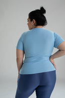 Camiseta Gola V top fit