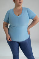 Camiseta Gola V top fit